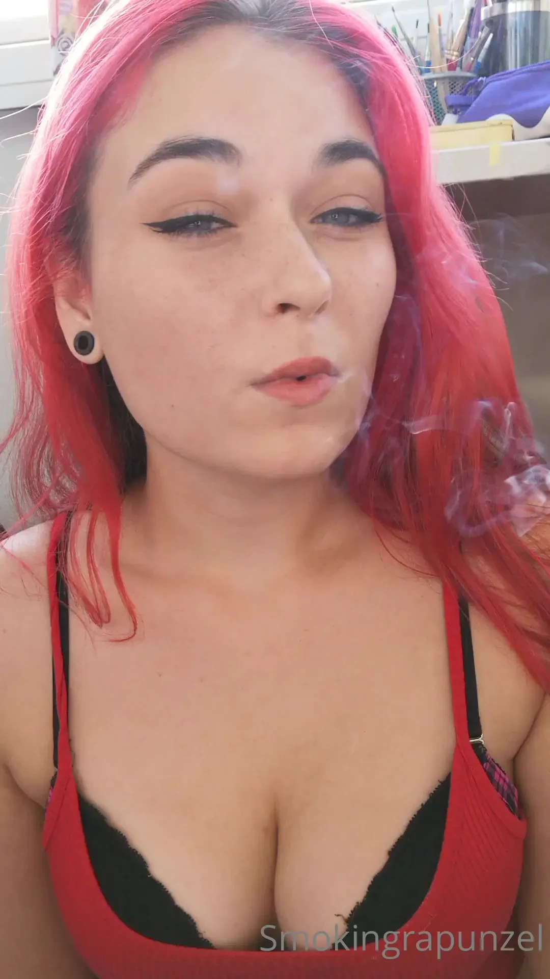 Closeup smoking part 5 