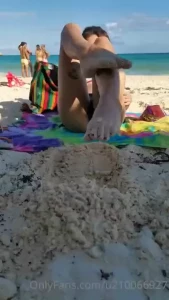 I got sand all over myself