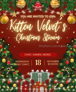 Tonight come join me for my december xmas stream lets have a chat play