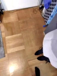 Live video from the first stranger should she appear at the second