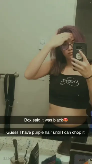 Accidentally purple oops notsmarttoday 