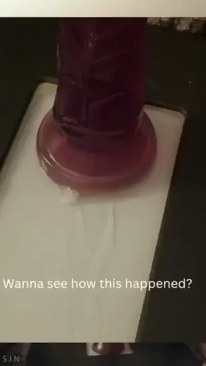 So ushy gushy watch me ride my toy and get it all wet 