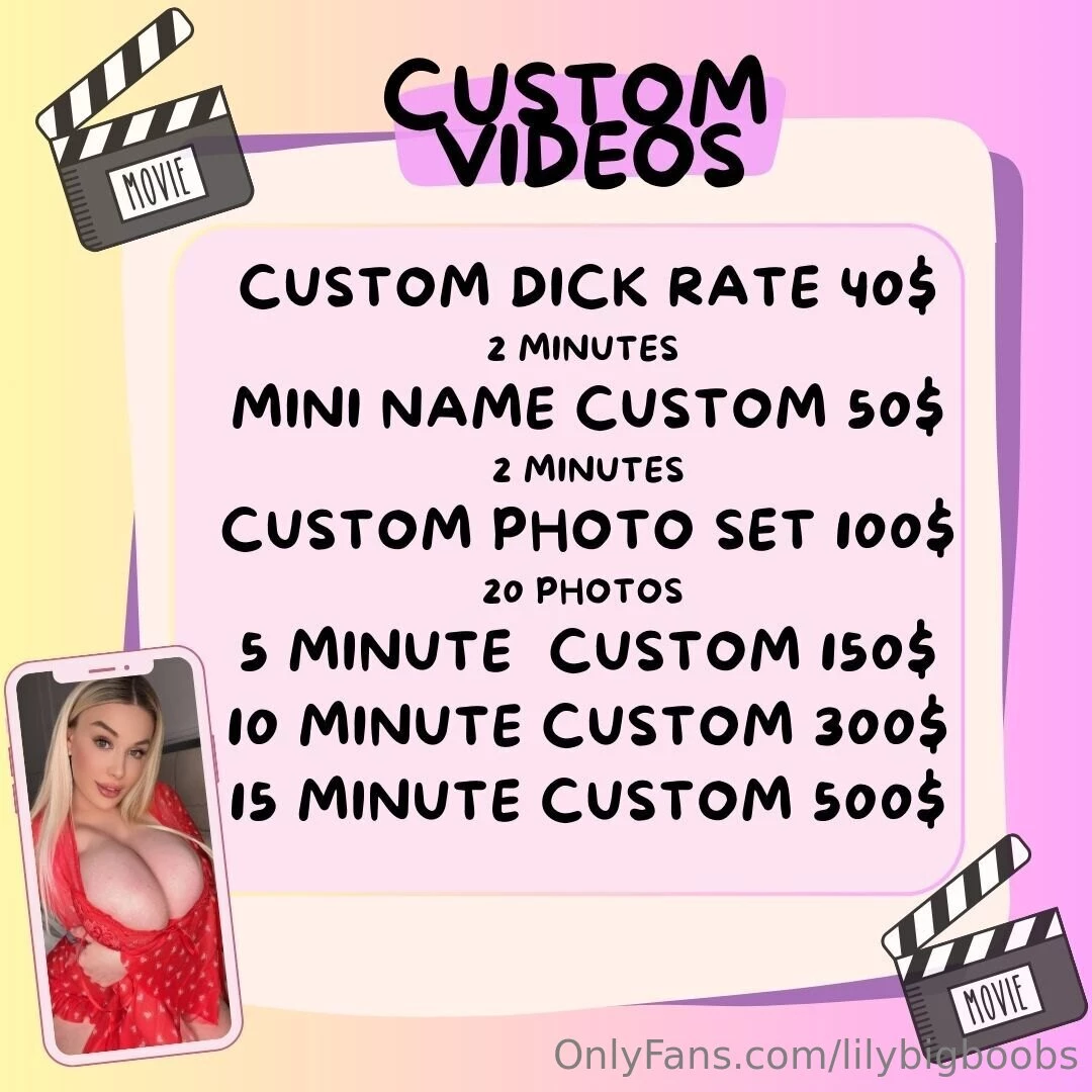 Custom videos i love making custom videos tell me your fantasy and i 