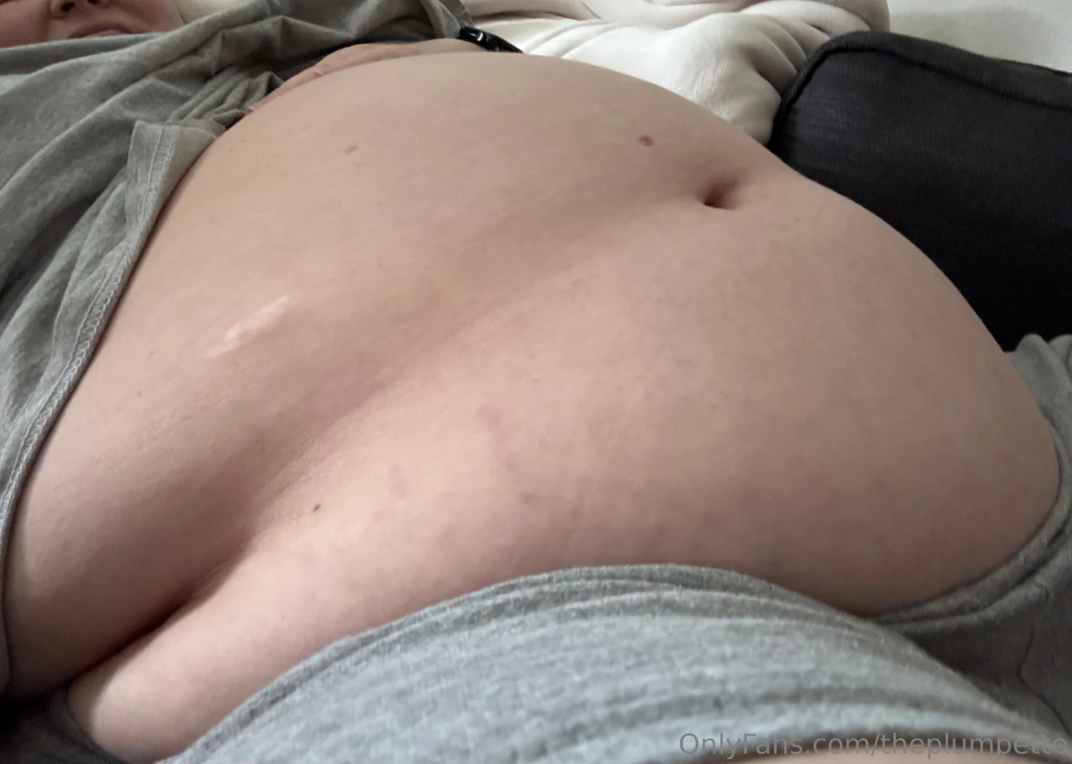 Saturday couch belly 