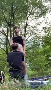 Come to forest and let me cum on all your body and face and than clean