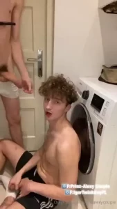 When two guys with big cocks are doing laundry it has to end like this