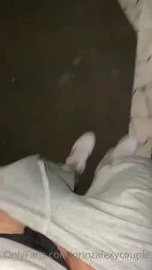 Horny after back to home outside or inside