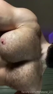 Enjoy that hot pecs muscle hairy beard mustache flex domination stud