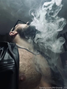 Muscle hairy beard mustache flex domination stud leather master giant part 129