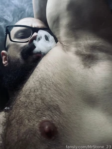 Muscle hairy beard mustache flex domination stud leather master giant part 109