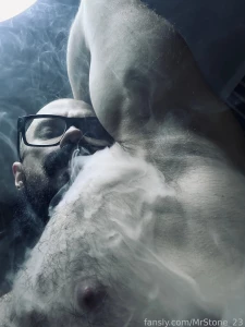Muscle hairy beard mustache flex domination stud leather master giant part 142