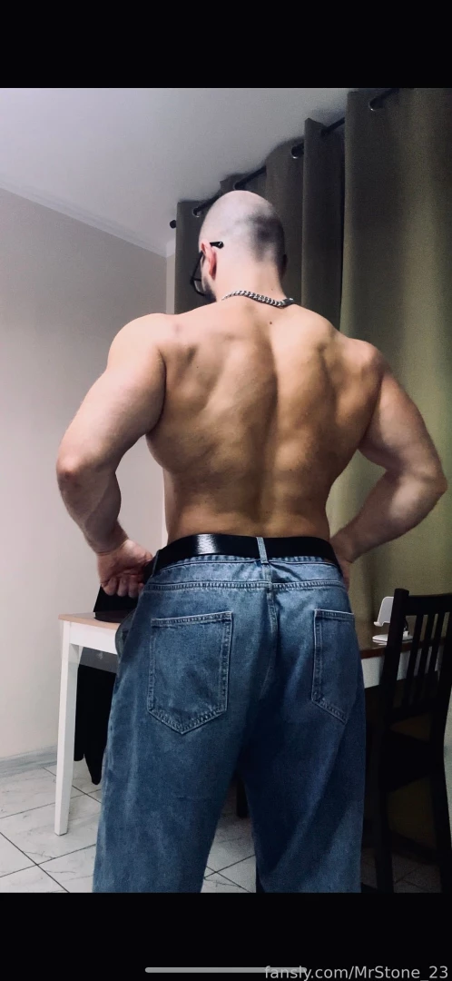 Muscle hairy beard mustache flex domination stud leather master giant part 84 