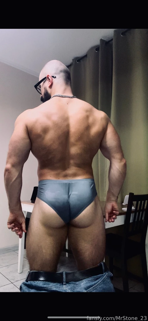 Muscle hairy beard mustache flex domination stud leather master giant part 82 