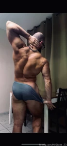 Muscle hairy beard mustache flex domination stud leather master giant part 81