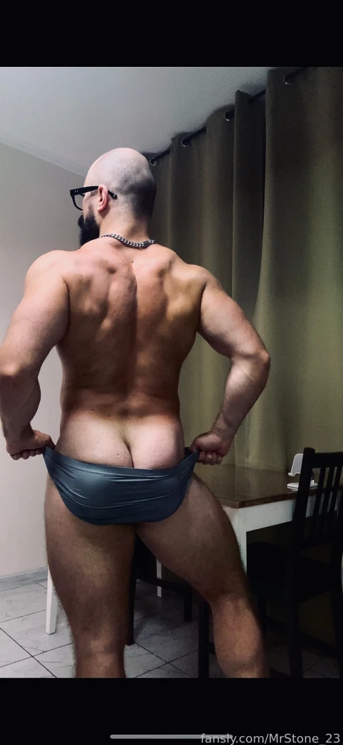 Muscle hairy beard mustache flex domination stud leather master giant part 74 