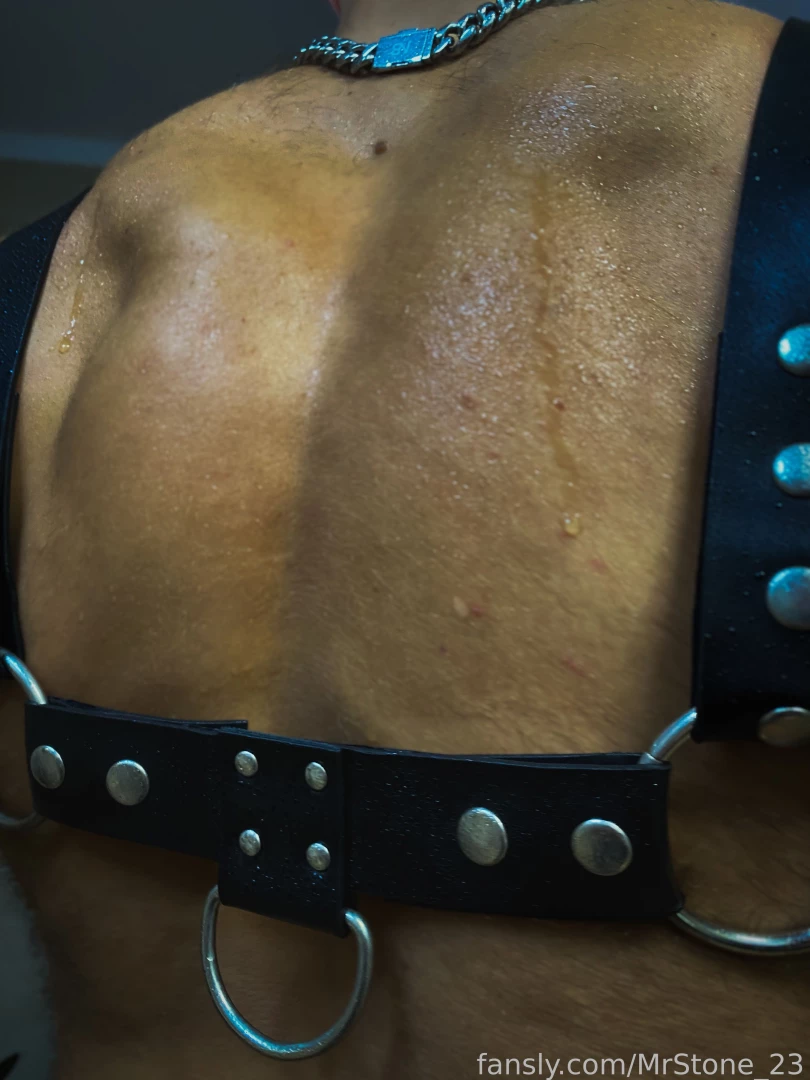 Muscle hairy beard mustache flex domination stud leather master giant part 201 