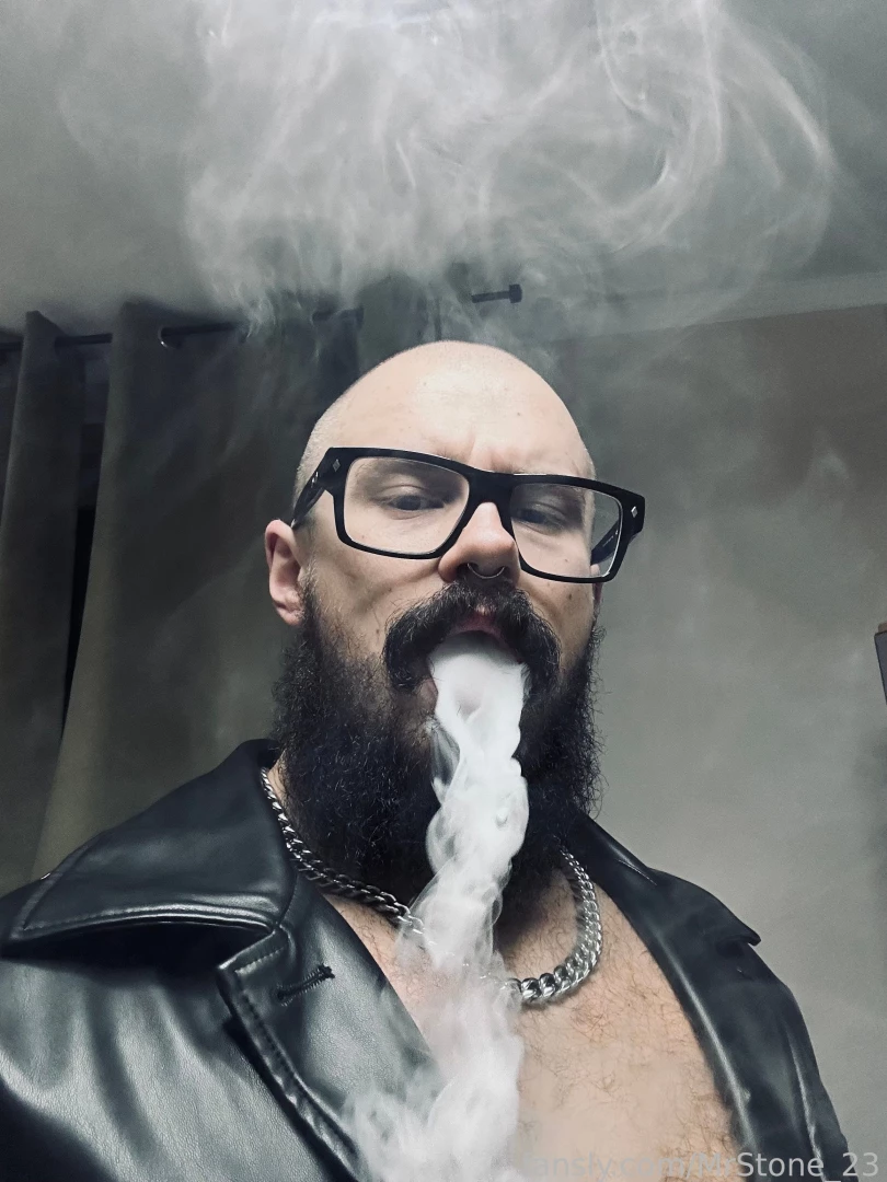 Muscle hairy beard mustache flex domination stud leather master giant part 139 