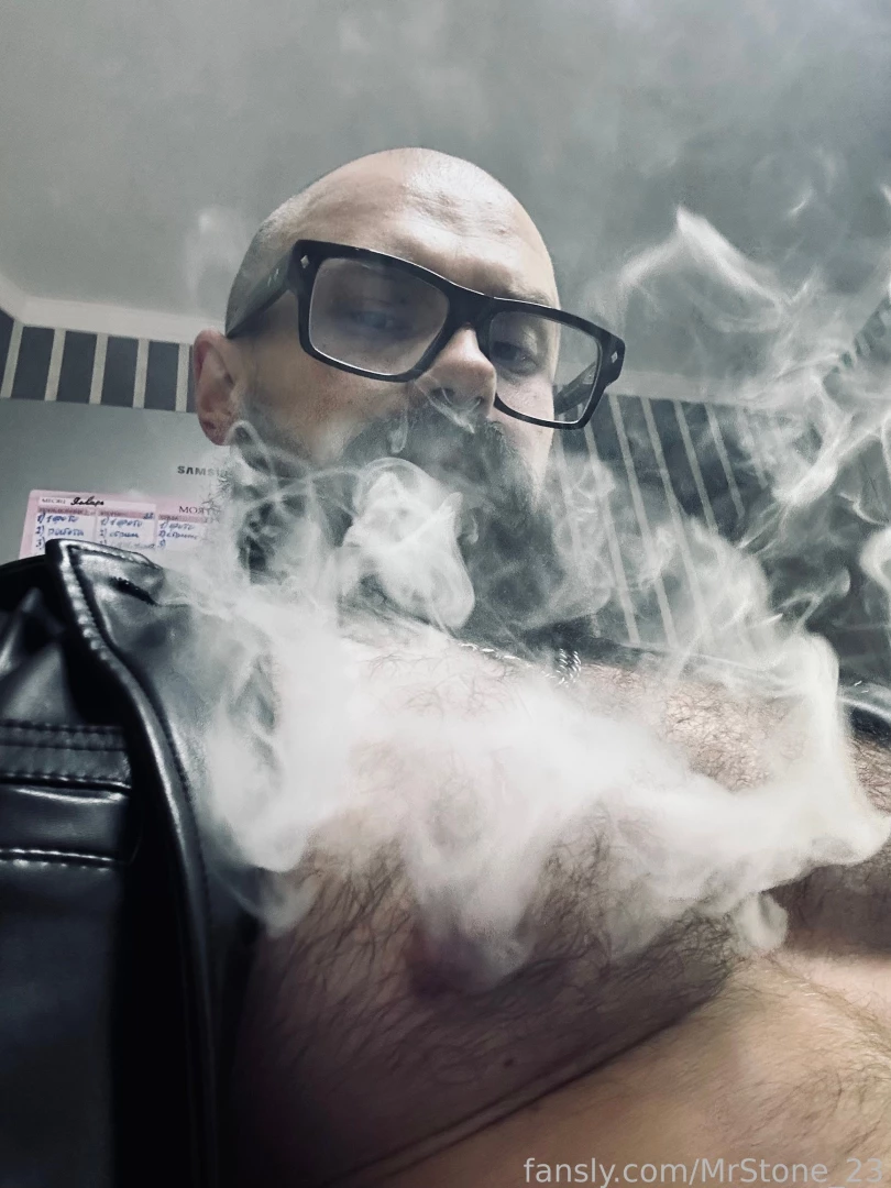 Muscle hairy beard mustache flex domination stud leather master giant part 110 