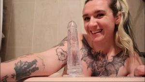 Watch my legs shake from this 8 inch dildo