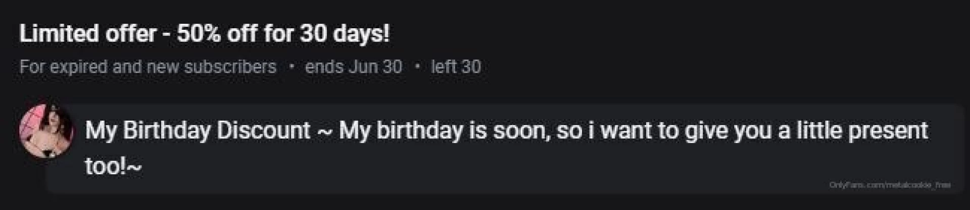 Birthday coming soon short reminder that my birthday is in 5 days and 