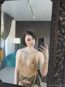 Photoshoot today this body chain was so cold