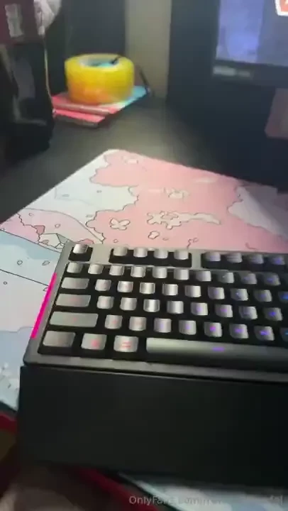 I bought myself a new pink cute rug and i m playing the witcher i m 