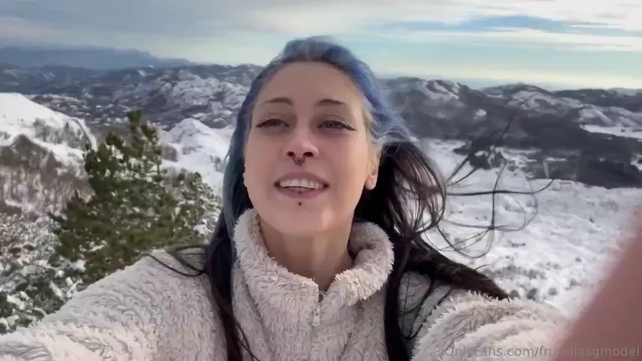 Today was an amazing day i saw a snowy mountain in montenegro this is 