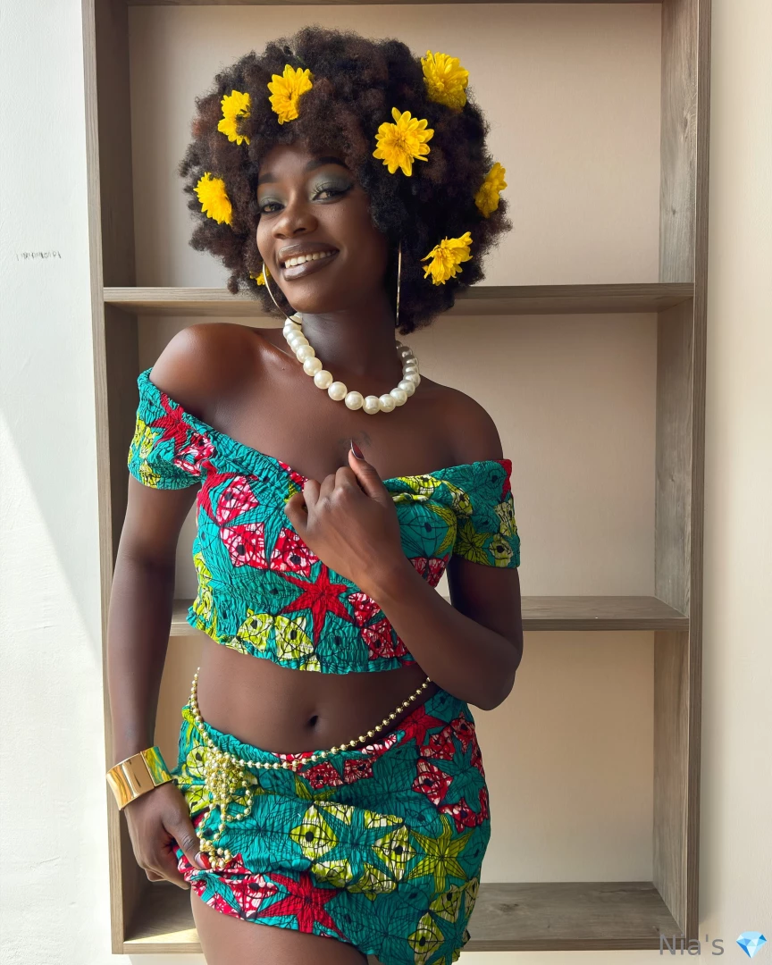 Do these flowers look cute in my hair i love playing around with my 