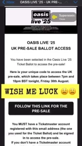 Ahhhhhhhhhhhhh i need this so baddddddd i ve waited 15 years for oasis