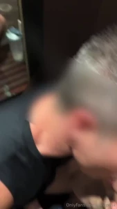 Making out with the incredibly sexy daddiesanon in the gym bathroom