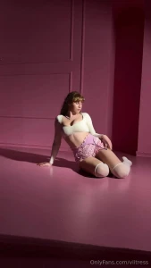 Pink never looked so playful soft lighting bare legs and just enough part 1