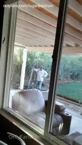 I was asked to wake up earlier to keep an eye on a gardener in the