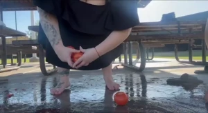 Foot friday we smash tomatoes with our wide feet our big feet get so