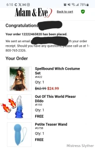 I m a simple lady i see they are sending wild monster fucker dildos