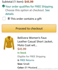 If you buy me this you get exclusive pictures video of me in it