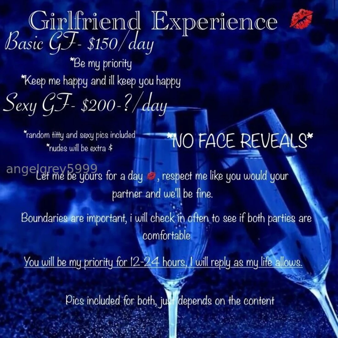 Girlfriend experience menu 