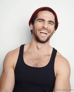 In red caught in the moment