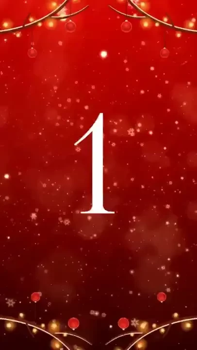 December 1st is here the first door s open and i m wrapped in red but 