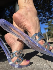 Happy friday i think dangling in transparent sandals is sooo sexy part 3