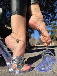 Happy friday i think dangling in transparent sandals is sooo sexy part 6