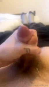 What hole do you want me to stick this big white wet dick in