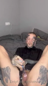 Masturbating until i cum for you playing with my glass dildo