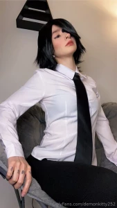 Cosplay himeno anime chainsawman himeno i ll give you a cigarette aki part 8