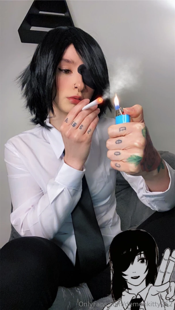 Cosplay himeno anime chainsawman himeno i ll give you a cigarette aki part 3 