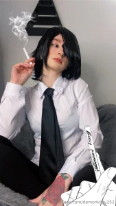 Cosplay himeno anime chainsawman himeno i ll give you a cigarette aki part 7