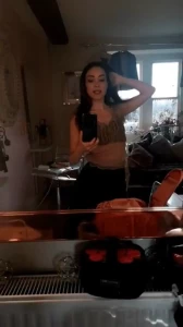 A quick behind-the-scenes hair flick