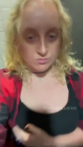 Took my tits out in the bathroom of the arcade bar i was in