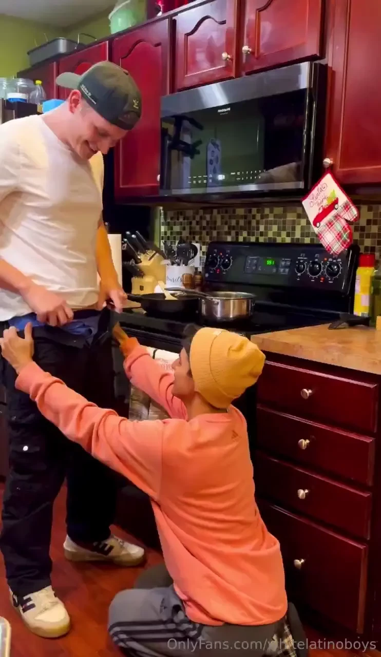 Josh always loves getting me naked when i m cooking i didn t burn 