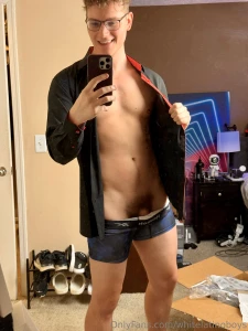 Boxers on for now but not for long how much do you wanna see the rest