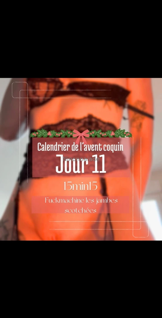 Jour 11 j ai sorti ma fuckmachine video envoy e en dm sur ninonnaiade part 2 
